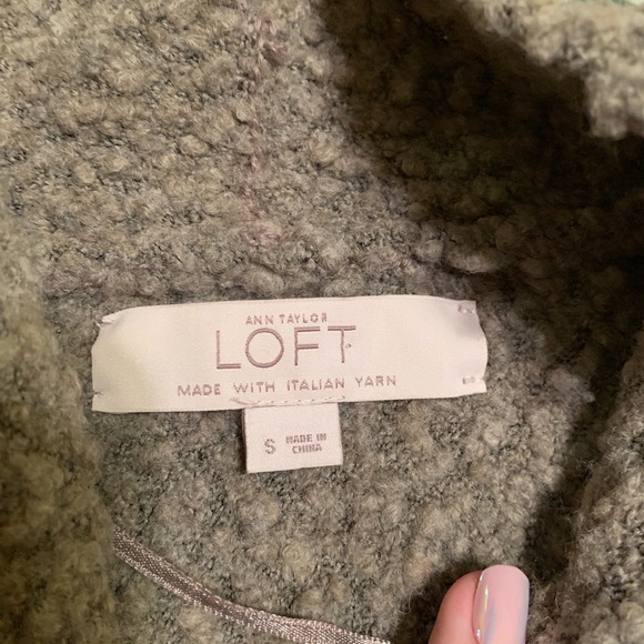 Loft Cream Wool Cardigan Sweater - Picture 4 of 5